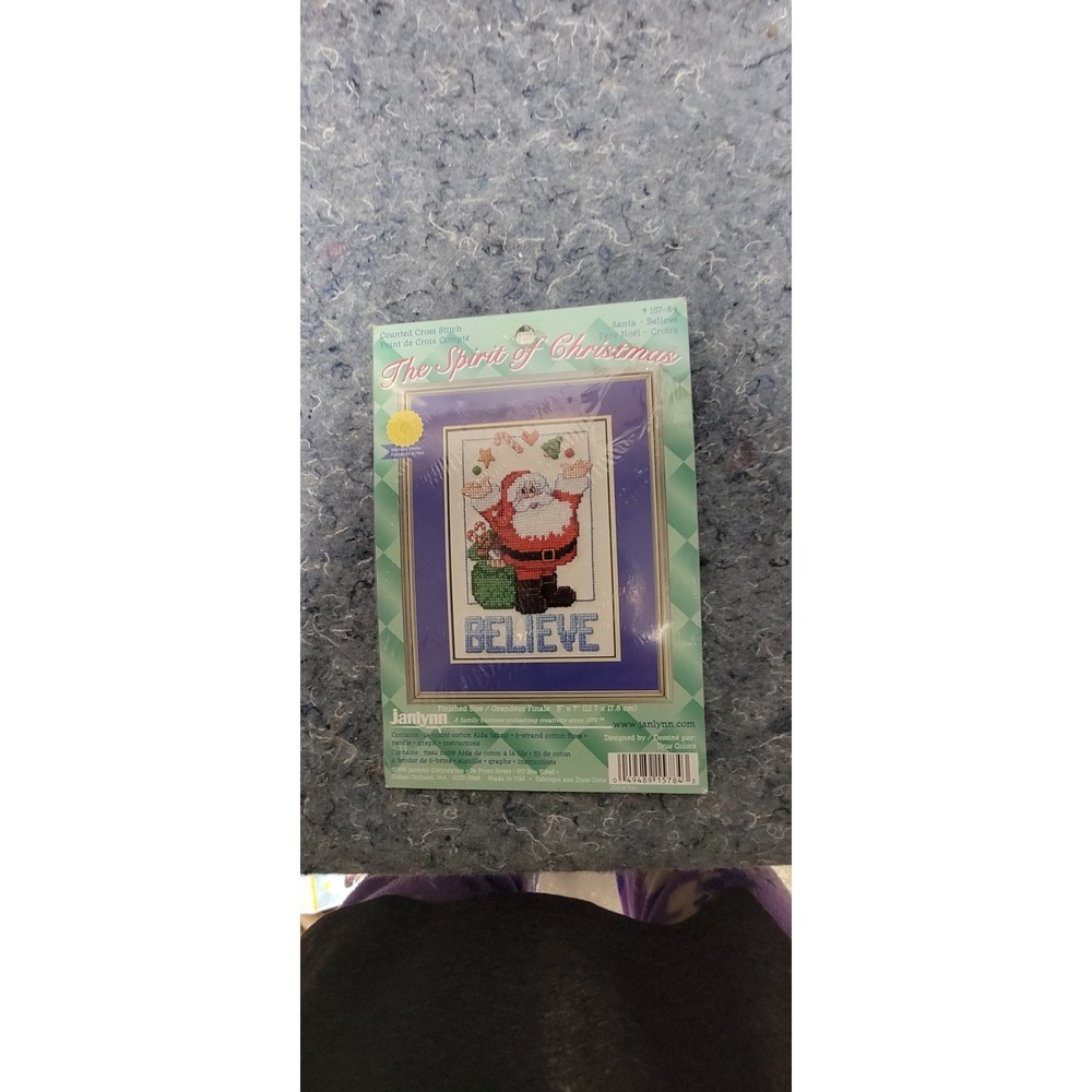 Janlynn The Spirit of Christmas Believe Cross Stitch Kit